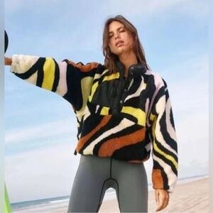 Free People FP Movement Rocky Ridge Fleece Pullover Jacket